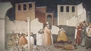 Ambrogio Lorenzetti St Sylvester Sealing thte Dragon's Mouth (mk08) Sweden oil painting artist